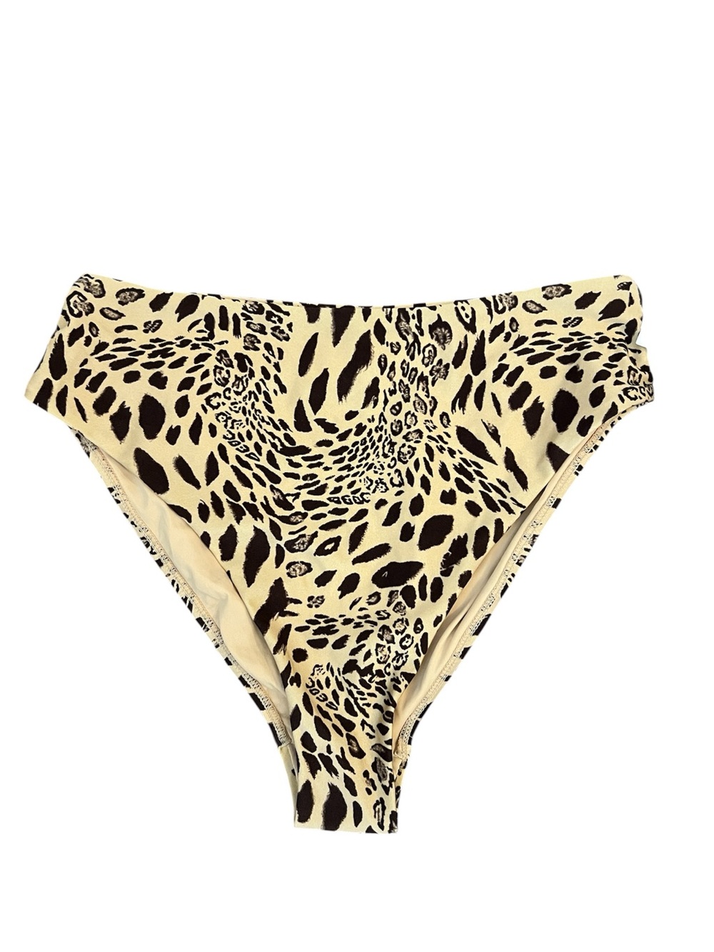Topshop Women’s Leopard Print High-Waist Bikini Bottoms ONLY - Size US 4-6